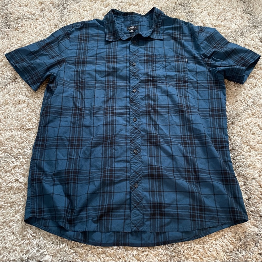 O'Neill Blue and Black‎ Checkered Shirt